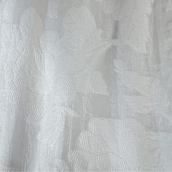 Lulus From this Day White Floral Jacquard Strapless Midi Dress Size Small - Picture 6 of 13